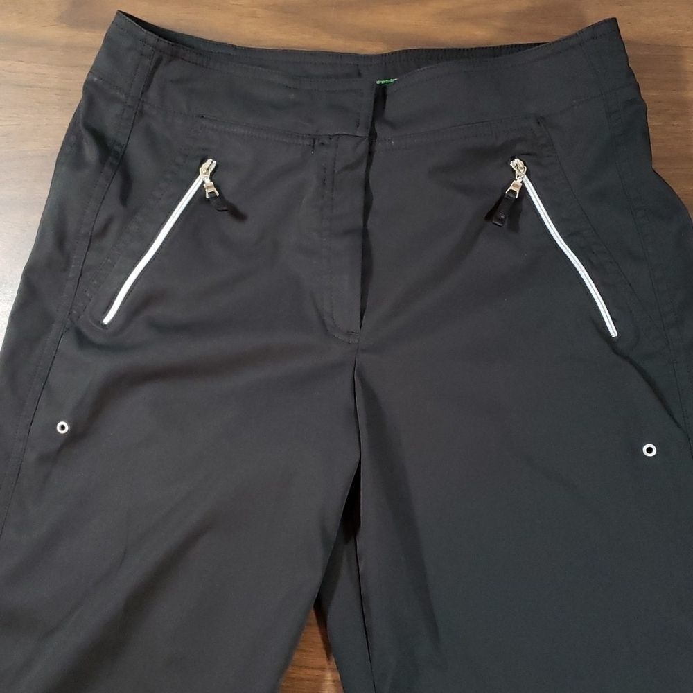 TAIL TECH Performance Zippered Pockets Golf Active Wear Pants Ankle Straps sz 4 - Picture 2 of 10